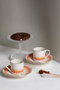 Hermia Juego de tazas de café Palm - Orange, 4 piezas